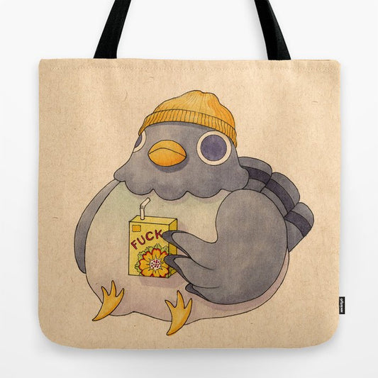 'Fuck' Pigeon 07 Tote Bag Gallery Image 2