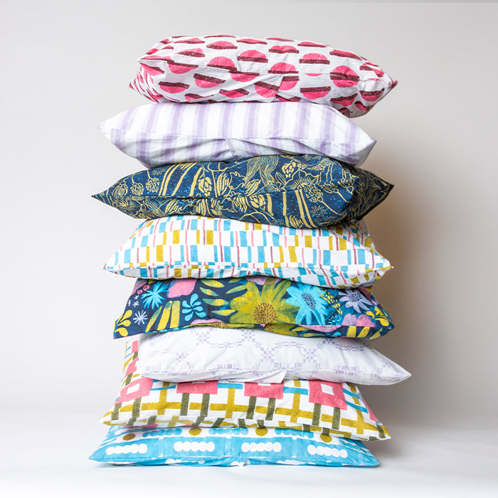 Woven Rings Brushed Cotton Duvet Cover Set