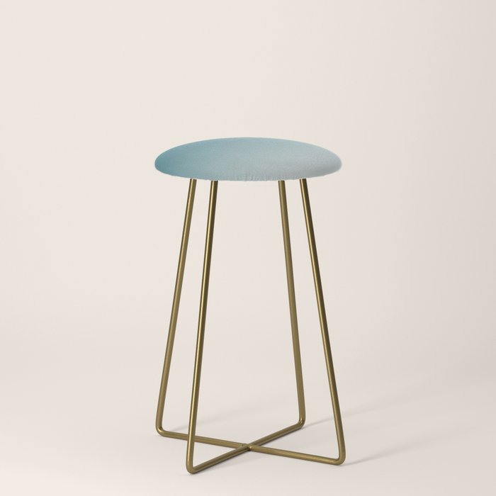Tropical Dark Teal Gradient Inspired by Sherwin Williams 2020 Trending Color Oceanside SW6496 on Off White Stool Gallery Image 4