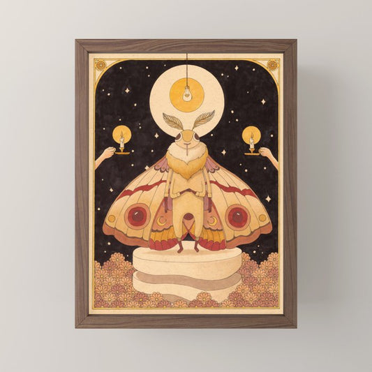 Moth Man Mini Art Print Gallery Image 2