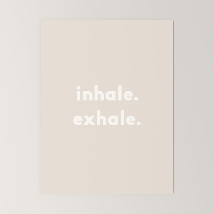 inhale exhale â neutral Mini Art Print Gallery Image 6