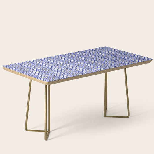 Blue children shape mosaic art pattern Coffee Table Gallery Image 2