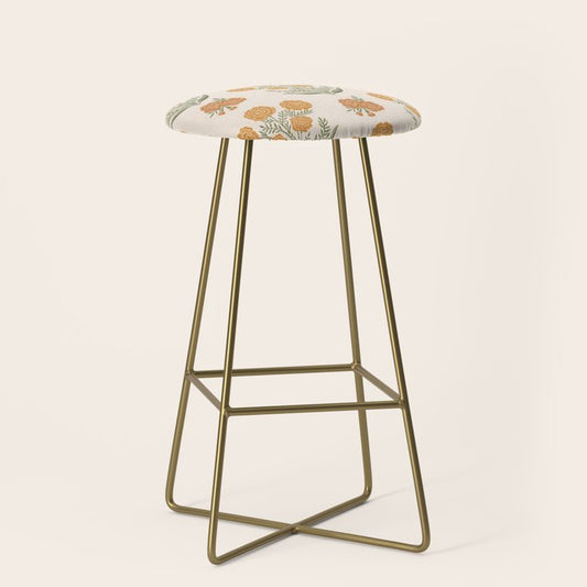Marigold Block Print Stool Gallery Image 2