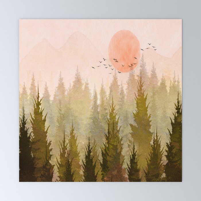 Hill Morning Mini Art Print Gallery Image 6
