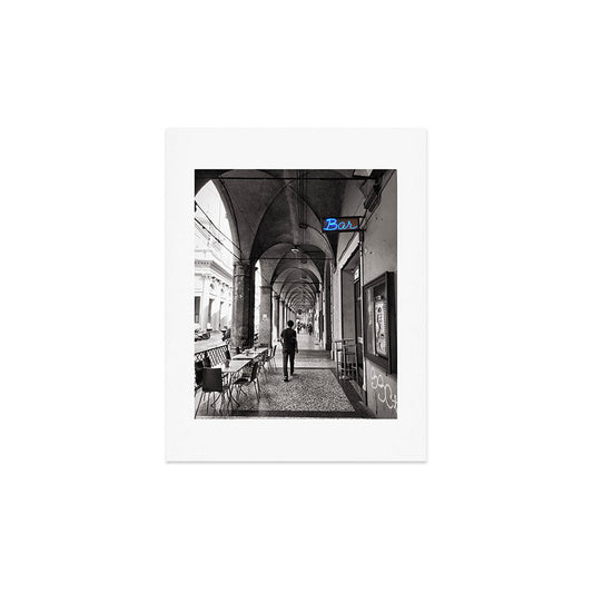 Black and white Bologna Street Photography Art Print Gallery Image 2