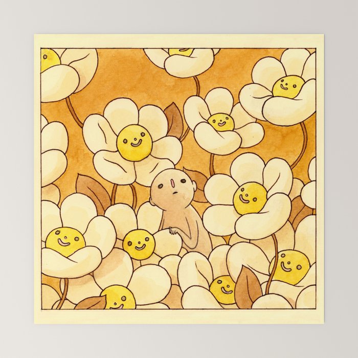 Watercolor Test (Yellow) Mini Art Print Gallery Image 6
