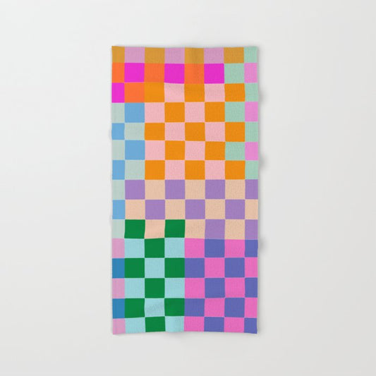 Checkerboard Collage Bath Towel Gallery Image 2