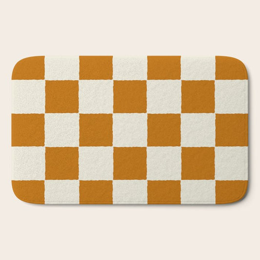 DESERT CHECKER GINGER Bath Mat Gallery Image 2