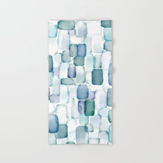 Sea Glass Watercolor Bath Towel Gallery Image 2