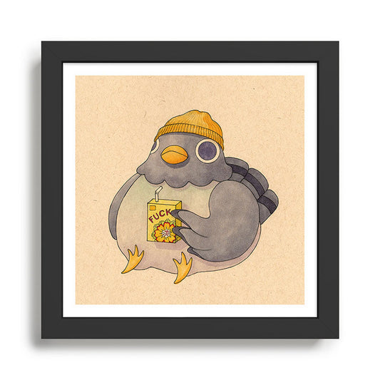 'Fuck' Pigeon 07 Framed Art Print Gallery Image 2