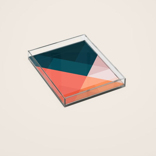 Geometric 1708 Acrylic Tray Gallery Image 2