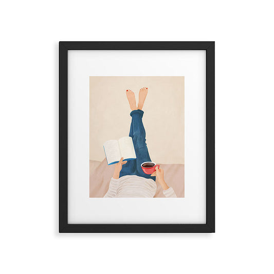 Morning Read Framed Art Print Gallery Image 2