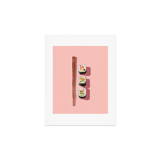 Pink Sushi Rhythm Art Print Gallery Image 2