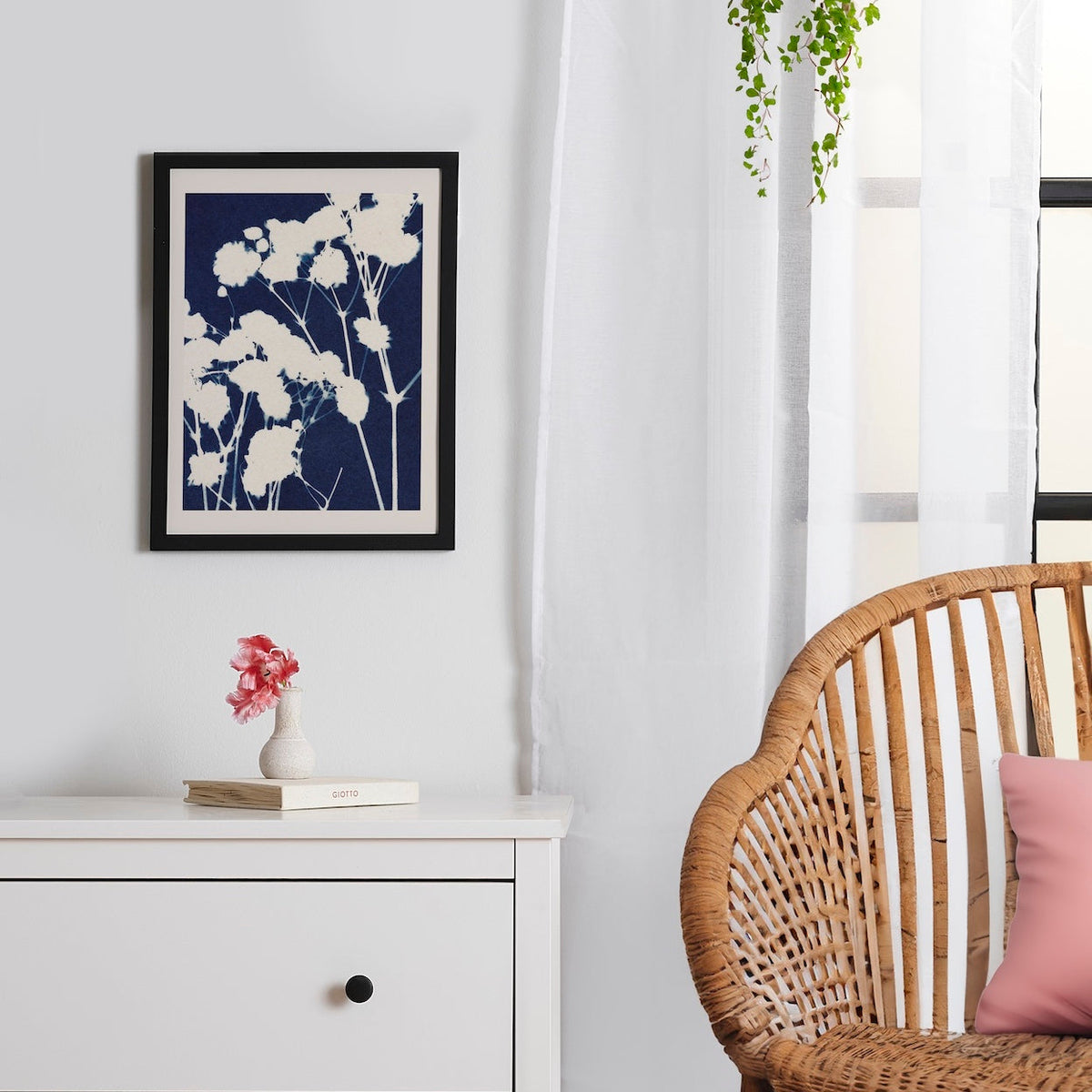 Gypsophila Framed Poster 12x16