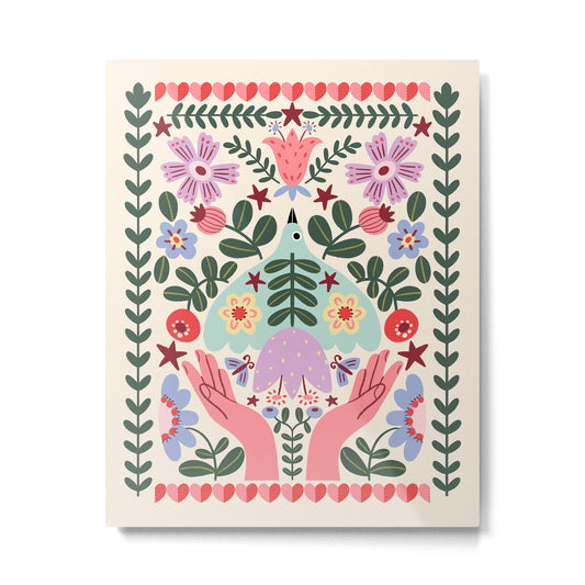 Folk Flora - Liberty Metal Print Gallery Image 2