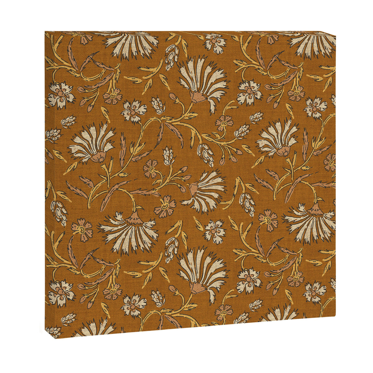 KALAMI FLORAL MUSTARD Canvas Print Gallery Image 9