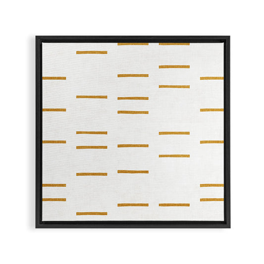 OCHRE LINE Framed Canvas Print Gallery Image 2