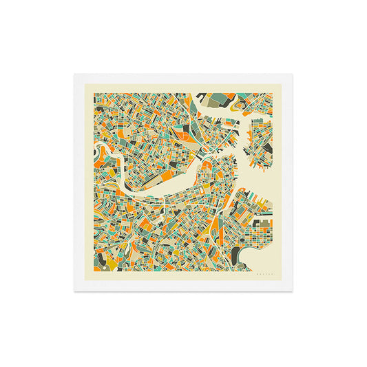 Boston Map Art Print Gallery Image 2