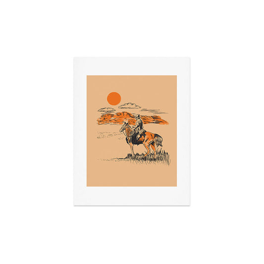Old Western Cowboy Art Print Gallery Image 2