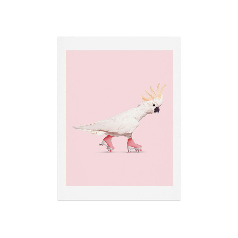 ROLLERSKATING COCKATOO Art Print Gallery Image 7