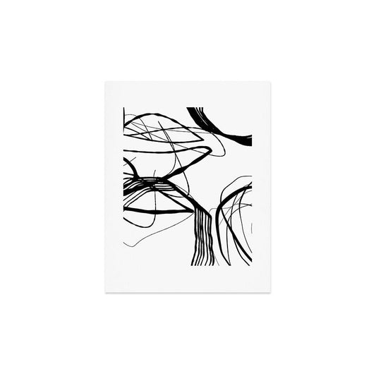 Flowing Ink Dynamics Black And White Art Print Gallery Image 2