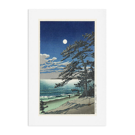 "Spring Moon at Ninomiya Beach" by Hasui Kawase, 1931 Art Print Gallery Image 2