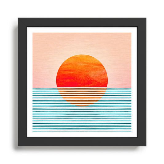 Minimalist Sunset III / Abstract Landscape Framed Art Print Gallery Image 2