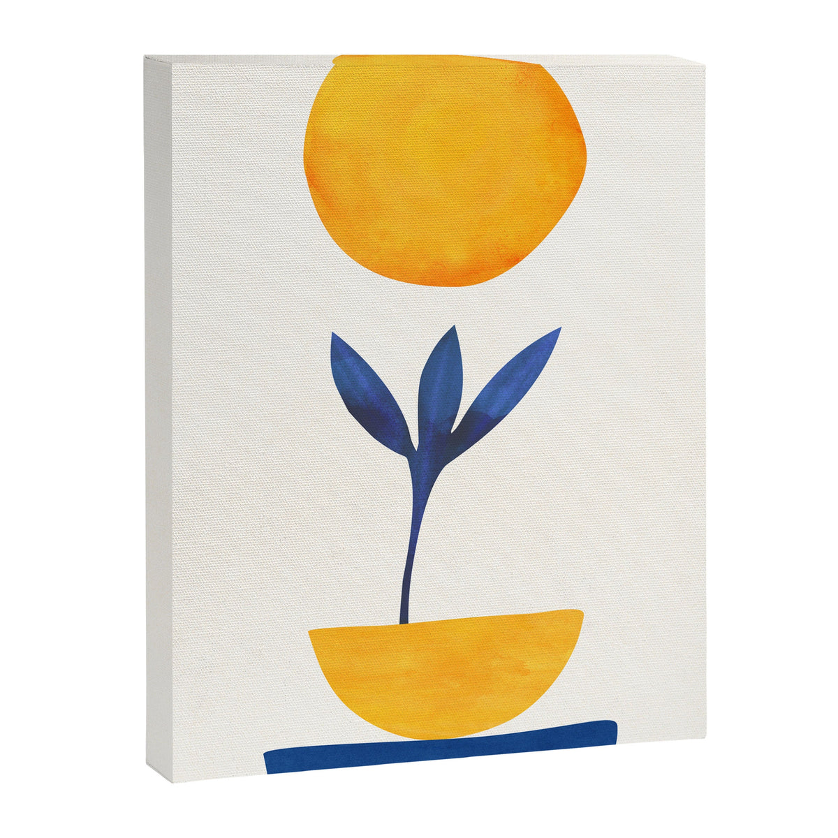 Sunny Sprout Modernist Abstract Botanic Canvas Print Gallery Image 2