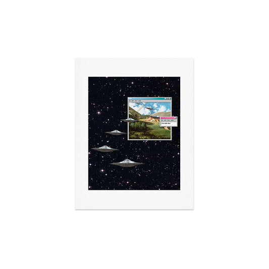 Ctrl+Alt+Del // Returning UFOs Art Print Gallery Image 2