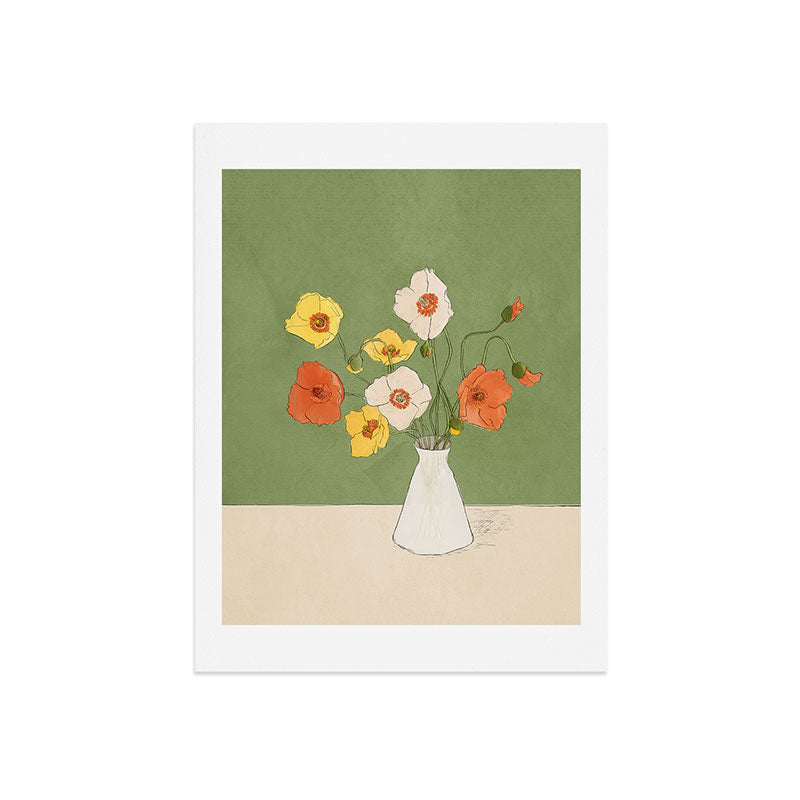 Field Wildflowers Verde Art Print Gallery Image 7