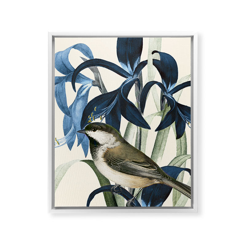 Little Bird and Flowers II Framed Canvas Print Gallery Image 24