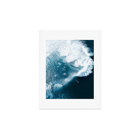 Surfers in Motion - Aerial Ocean Wave Photography Art Print Gallery Image 2