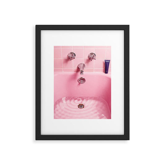 Pink Bathtub Framed Art Print Gallery Image 2