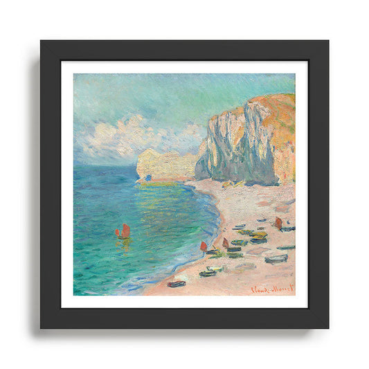 Claude Monet beach Framed Art Print Gallery Image 2