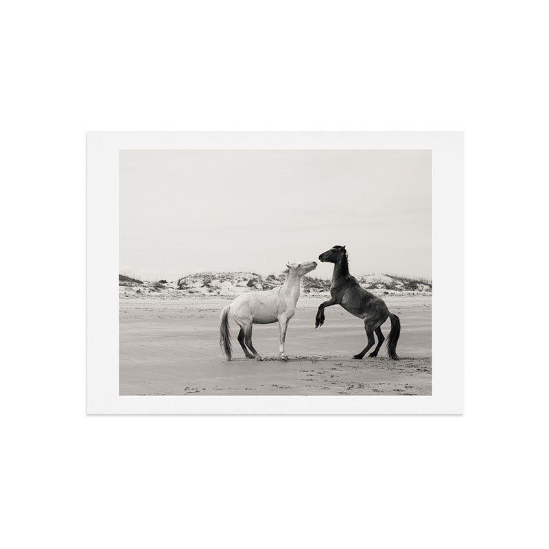 Wild Horses 4 - Black and White Art Print Gallery Image 7