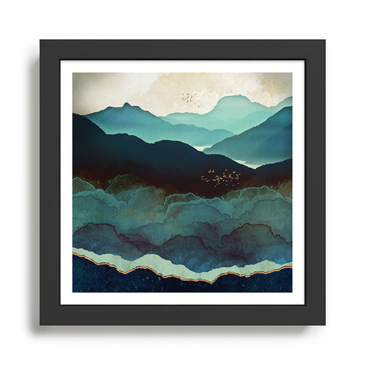 Indigo Mountains Framed Art Print Gallery Image 2