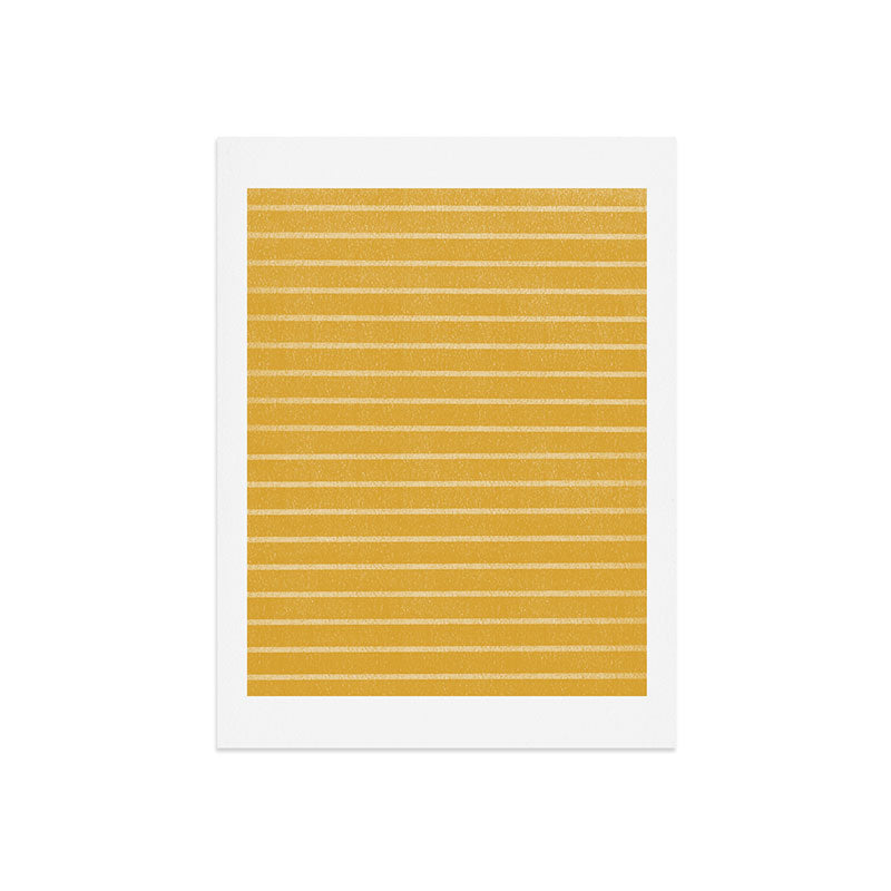 Classic Stripe (Yellow) Art Print Gallery Image 5