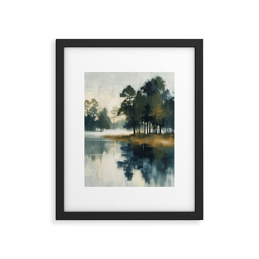 Country Lake II Framed Art Print Gallery Image 2