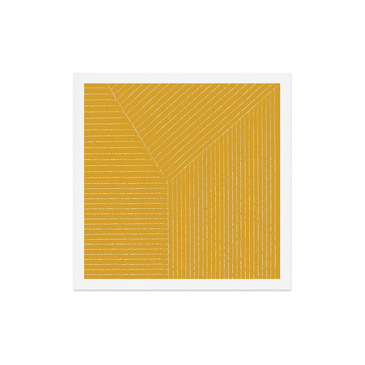 Lines (Mustard Yellow) Art Print Gallery Image 2