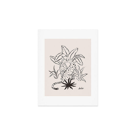 Cheetah Crush lines Art Print Gallery Image 2