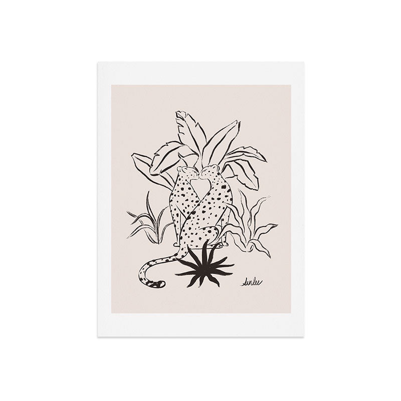 Cheetah Crush lines Art Print Gallery Image 7