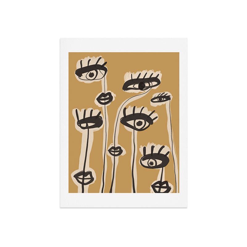 Abstract line art eyes 11 Art Print Gallery Image 7