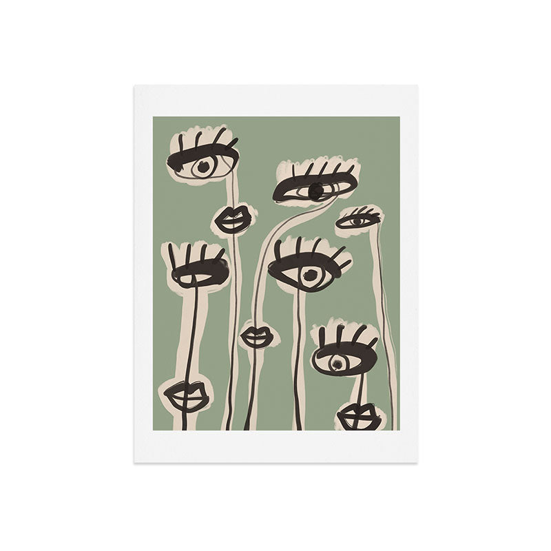 Abstract line art eyes 7 Art Print Gallery Image 7