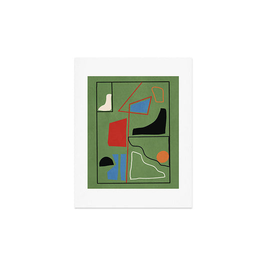 Modern Abstract Minimal Shapes 42 Art Print Gallery Image 2