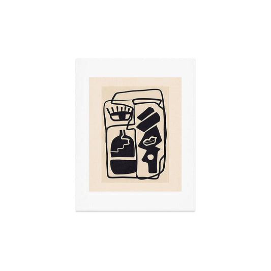 Modern Abstract Minimal Shapes 53 Art Print Gallery Image 2
