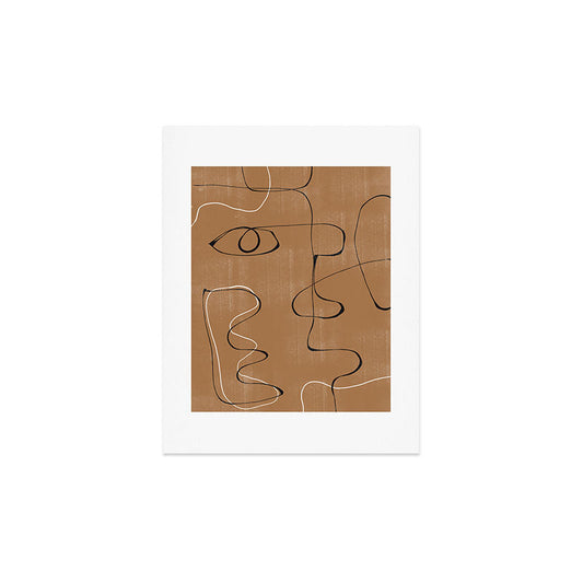 Abstract Face One Line Art Print Gallery Image 2