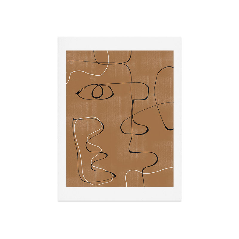Abstract Face One Line Art Print Gallery Image 7