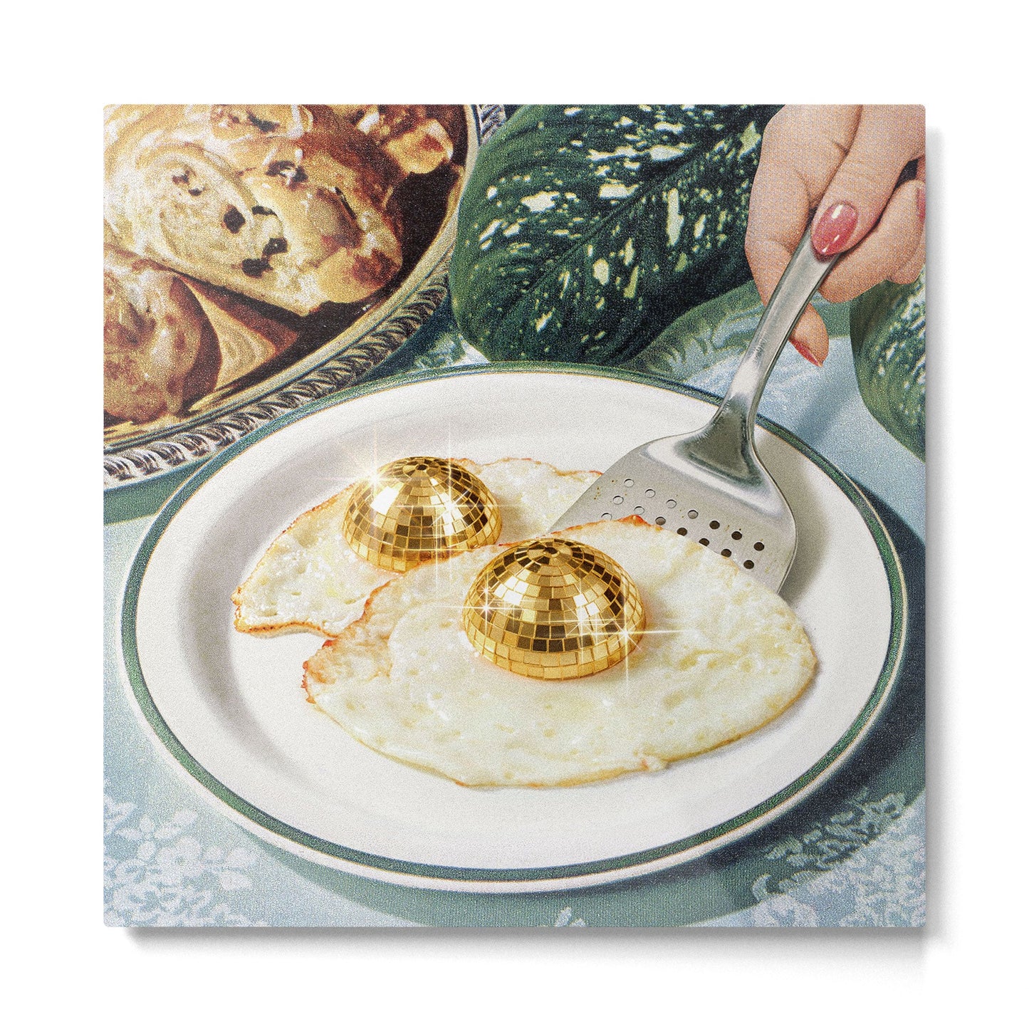 Disco Eggs - Boogie Breakfast Metal Print Gallery Image 1