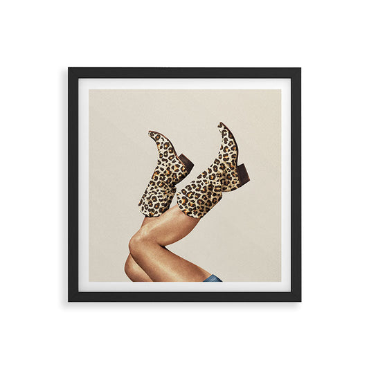 These Boots - Leopard Print Framed Art Print Gallery Image 2