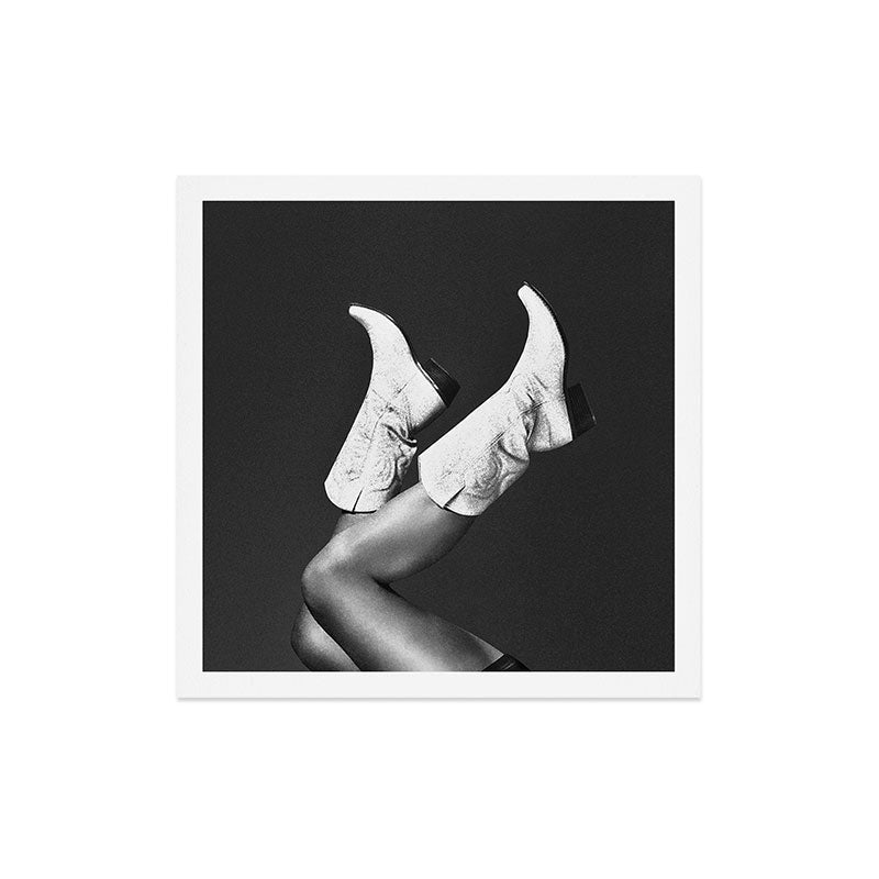 These Boots - Noir / Black & White Art Print Gallery Image 2